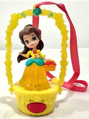 Disney Princess Belle 9 Magic Mini Light Up Necklace New Batteries Beauty Beast